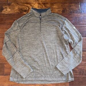 Kuhl Men's Heather Gray Quarter-Zip Shirt Jacket